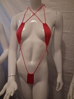 Pink Micro String Lingerie Monokini
